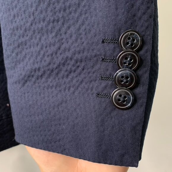 Alessandro Cantarelli Men's Blue Cotton Blend 3 Button Blazer Jacket Size 48 - Picture 7 of 13